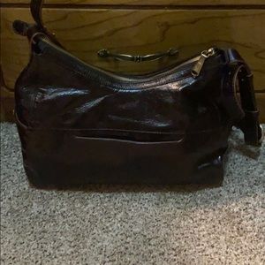 Black vintage leather bag